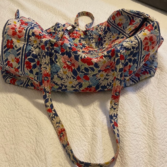 Vera Bradley Handbags - Vera Bradley Colorful Flower Duffel Bag Two Straps One Side Pocket